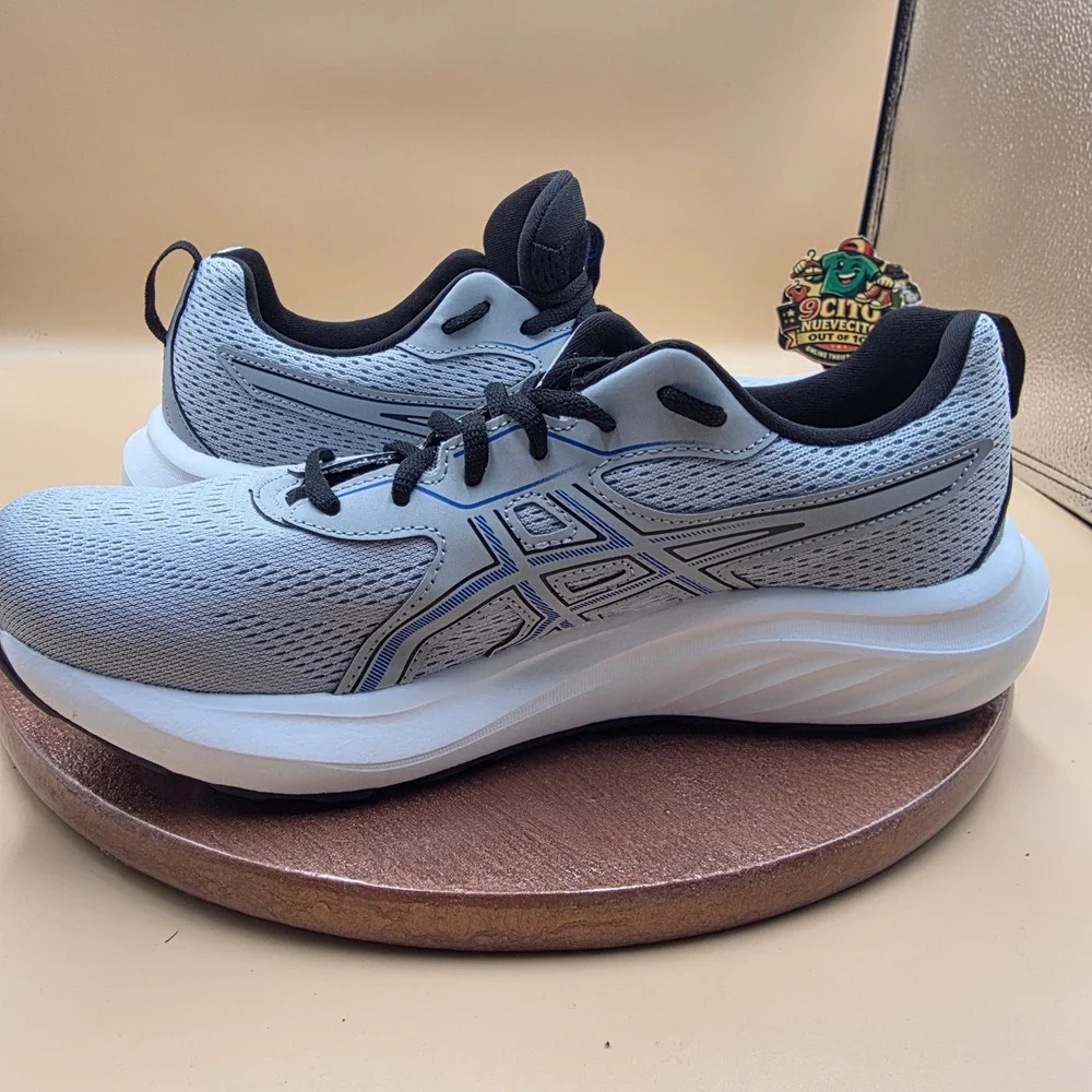 Asics Gel-Excite 10 Mens Running Shoes Grey White Blue 1011B681 Size 8.5